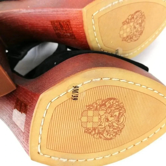 Vince Camuto Black Leather Size 9 With 5 in Heel Sandals New - Picture 8 of 8